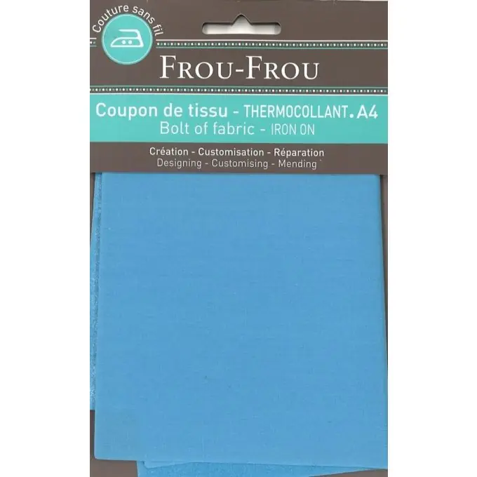 Finale Aktion Stoff zum Aufbügeln A4 einfarbig blau