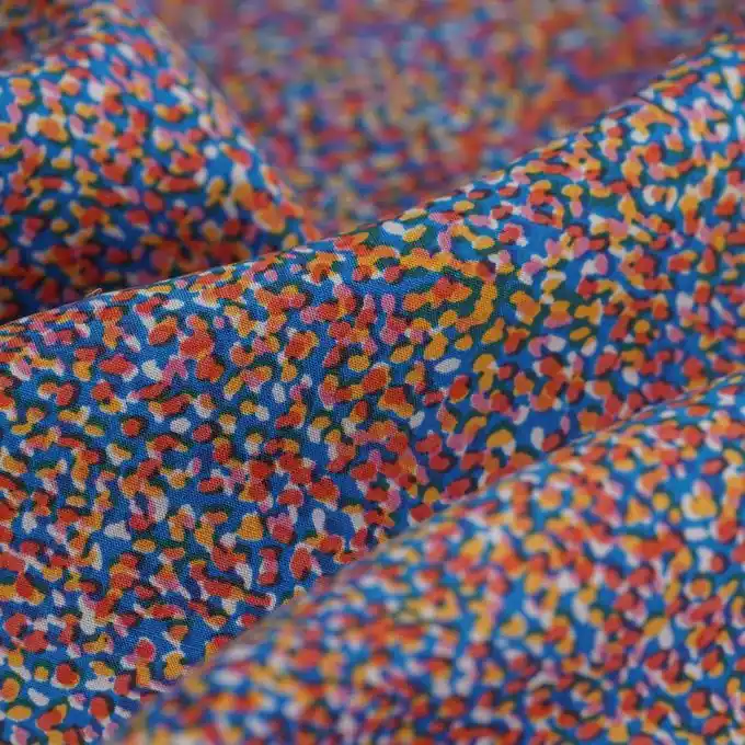 Viskose-Popeline Ecovero schwarz weiß Premium