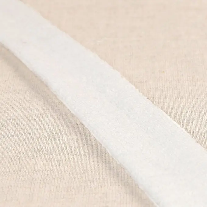 Im Trend Schrägband Frottee 27 mm weiß