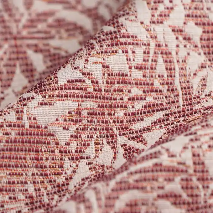 Jacquard recycelt Palmen nude glänzend Neuheit