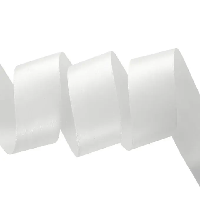 Doppelseitiges Satinband 38 mm eierschalfarben Nur Heute