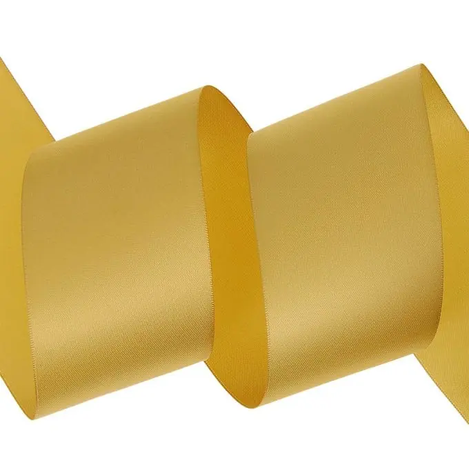 Online Kaufen Doppelseitiges Satinband 63 mm gold