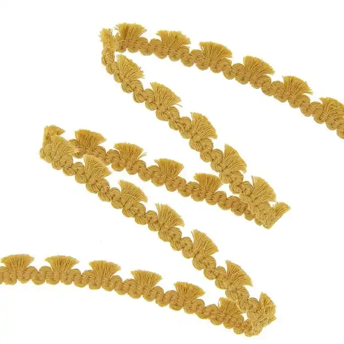 Borte Pompom 8mm senfgelb Zertifiziert