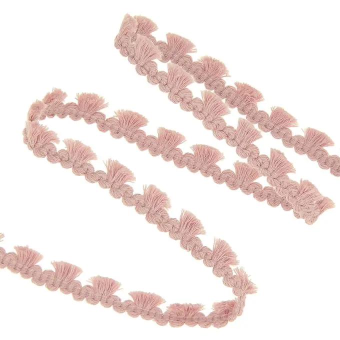Band Quasten, 8 mm Breite, Alt Rosa Rabatt