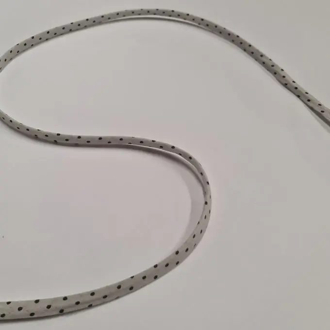 Hochwertig Kordel 7 mm hellbraun mit Punkten