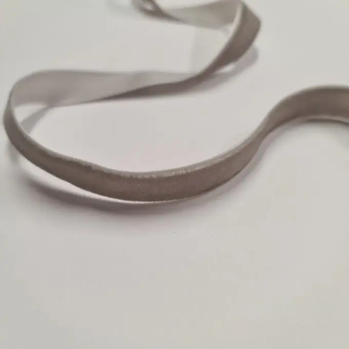 Samtband 16 mm mittelgrau Bestpreis