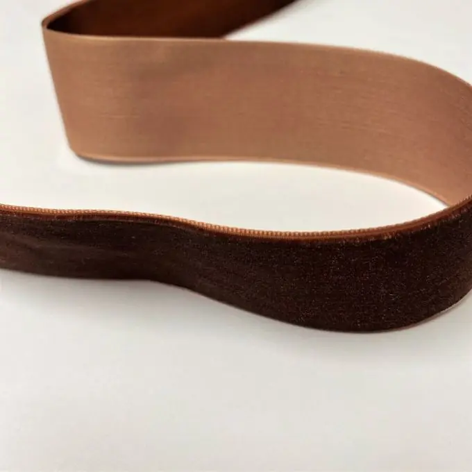 Samtband 38 mm dunkelbraun Neue Kollektion