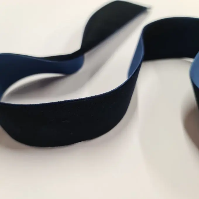 Must-Have Samtband 38 mm Marineblau