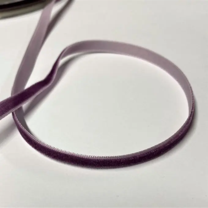 Heute Kaufen Samtband 6 mm lila