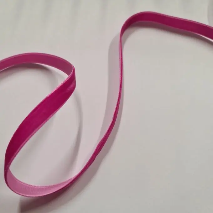 Markenware Samtband 9 mm Fuchsia