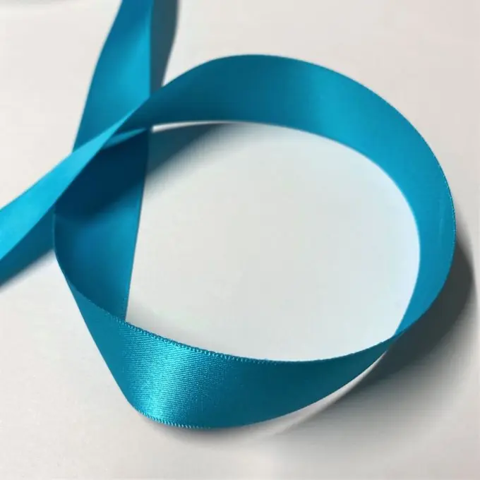 Satinband 25 mm dunkeltürkis Preiswert