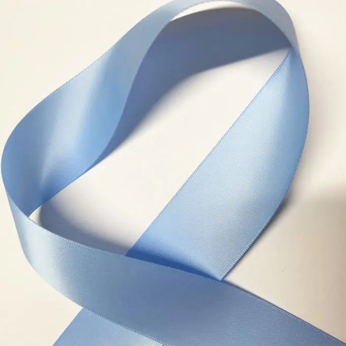 Nur Heute Satinband 38 mm Babyblau