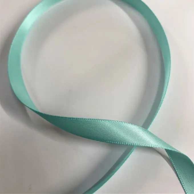 Markenware Satinband 9 mm helltürkis