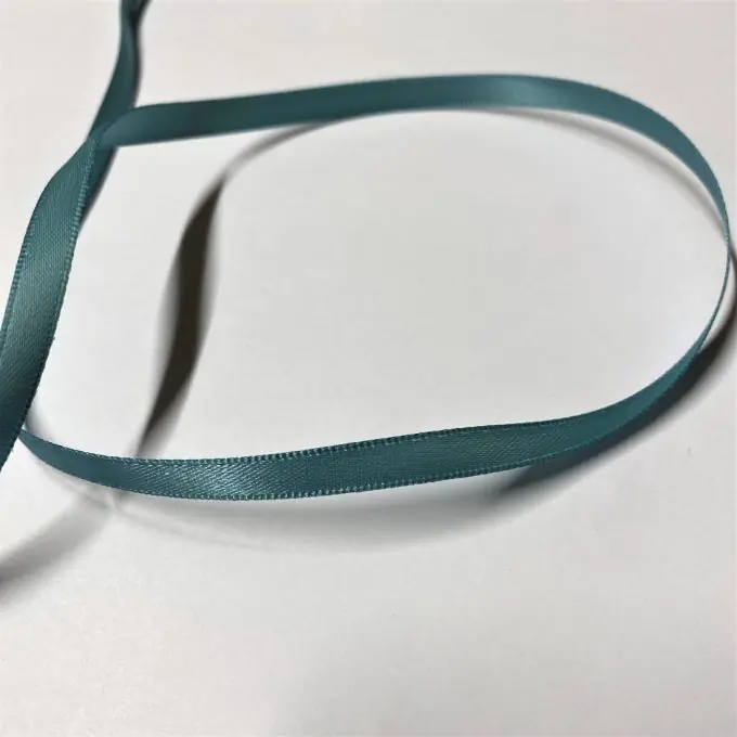 Angebot Doppelseitiges einfarbiges Satinband 6 mm Eukalyptus