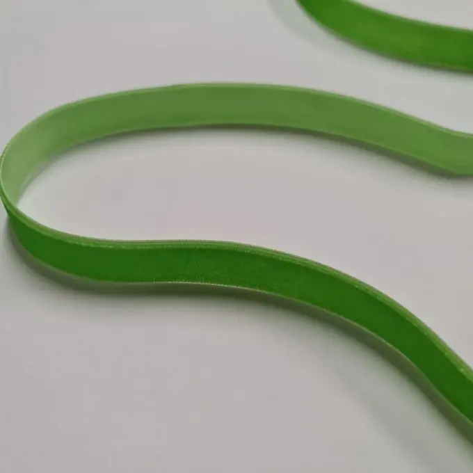 Samtband einfarbig 16 mm grün Direktkauf