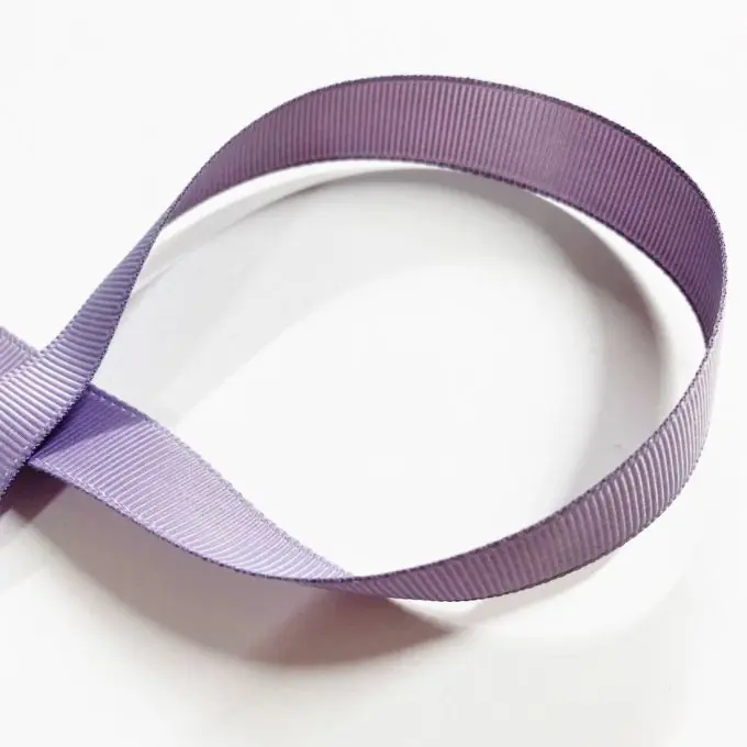 Band gros grain uni 16 mm violet sage Direktkauf