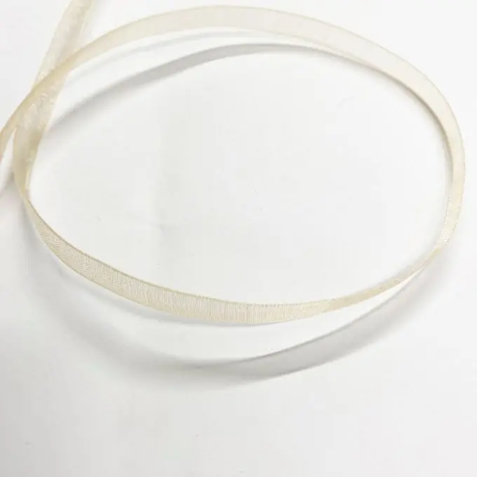 Uni organza ribbon 6 mm mandarin Neuheit