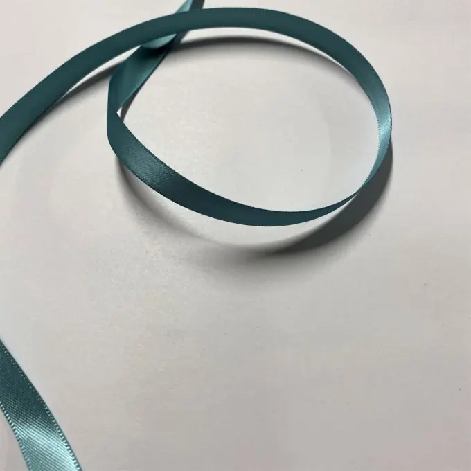 Doppelseitiges einfarbiges Satinband 9 mm Eukalyptus Im Trend