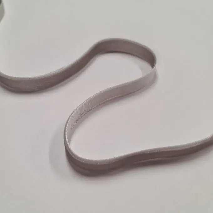 Rabatt Samtband einfarbig 9 mm Perlgrau
