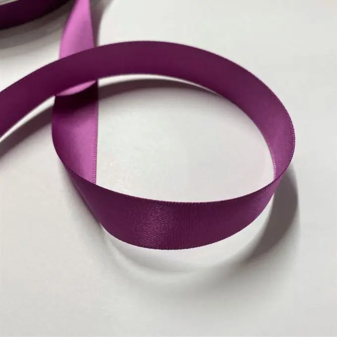 Mega-Angebot Doppelseitiges einfarbiges Satinband 16 mm in Rosa