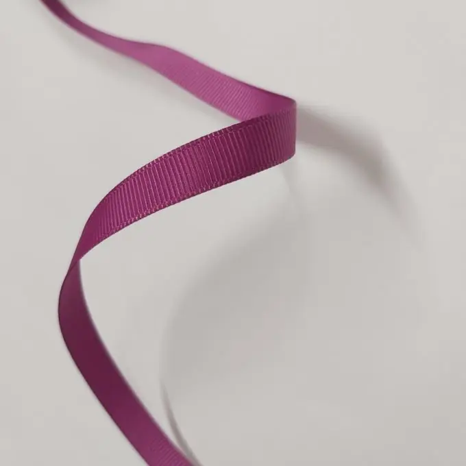 Band gros grain uni 9 mm rose Neue Kollektion