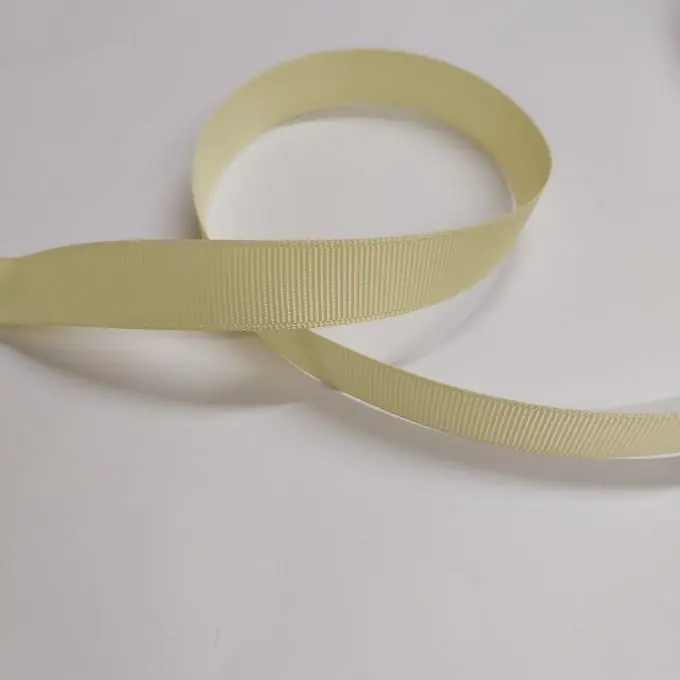 Band grosgrain unifarben 16 mm Olivenblütenmuster Nur Heute