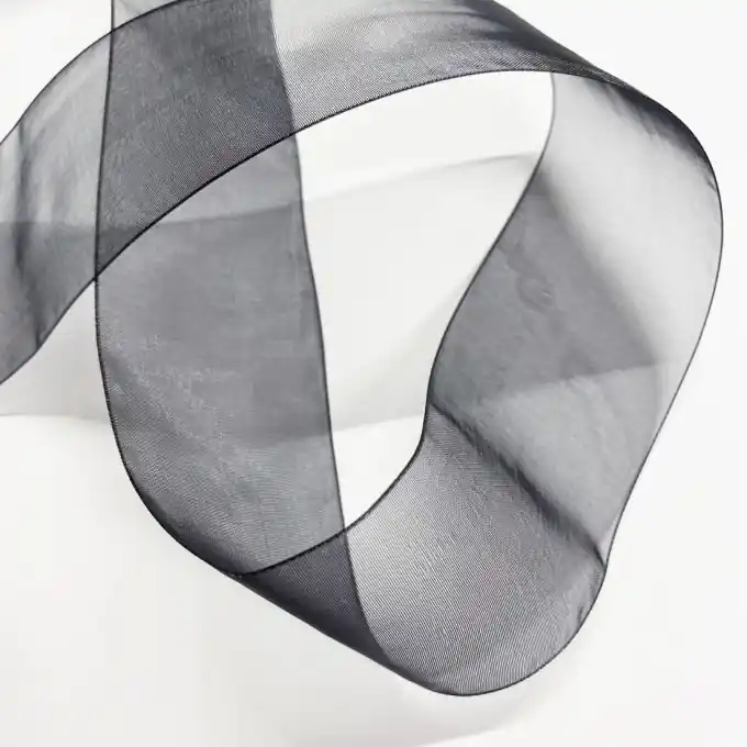 Gleich Bestellen Organza ribbon solid 50 mm black