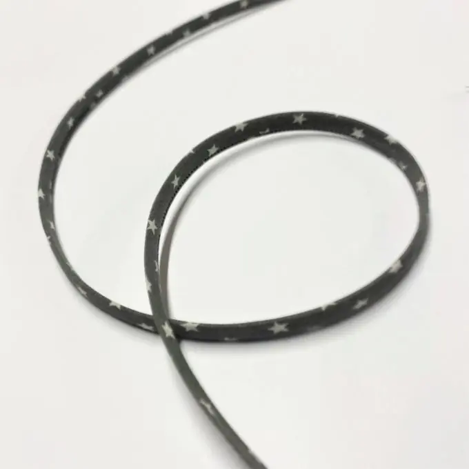 Spaghetti cord 7mm dark grey star“ -> „Nudelschnur 7mm dunkelgrauer Stern Letzte Chance