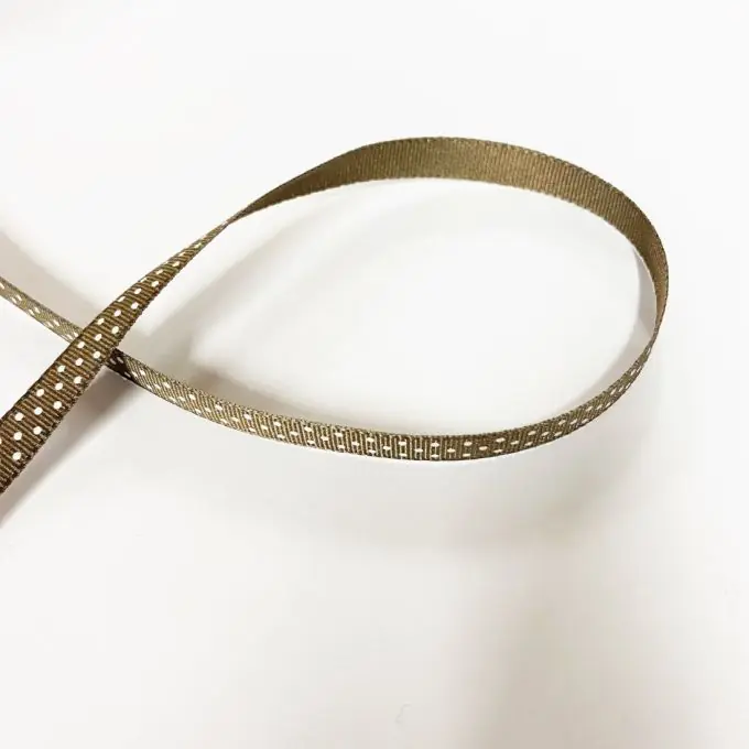 Band gros grain polka dots 6 mm brown“ -> „Breitband mit Polka-Dots 6 mm in Braun Original