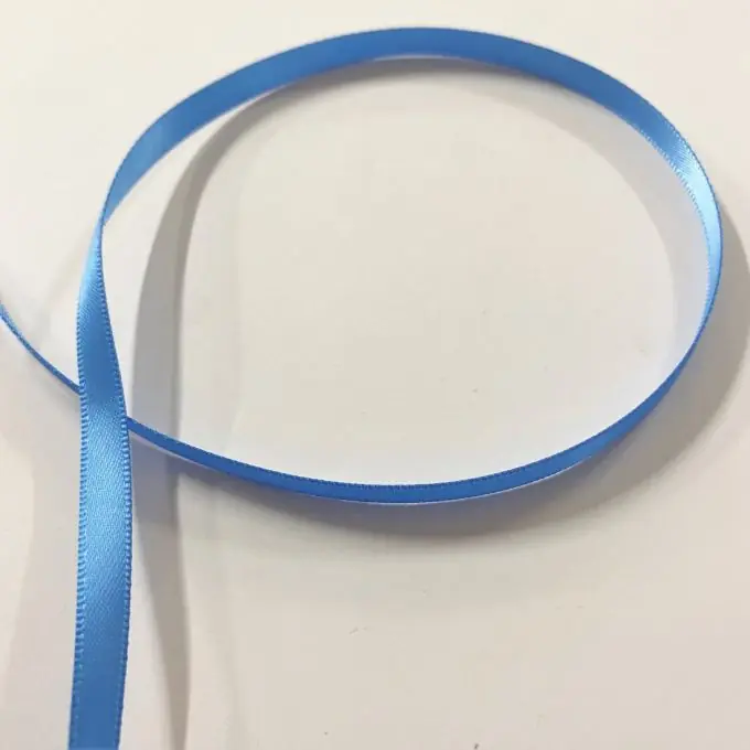 Sonderangebot Einheitliches Satinband 6 mm intensives Himmelblau