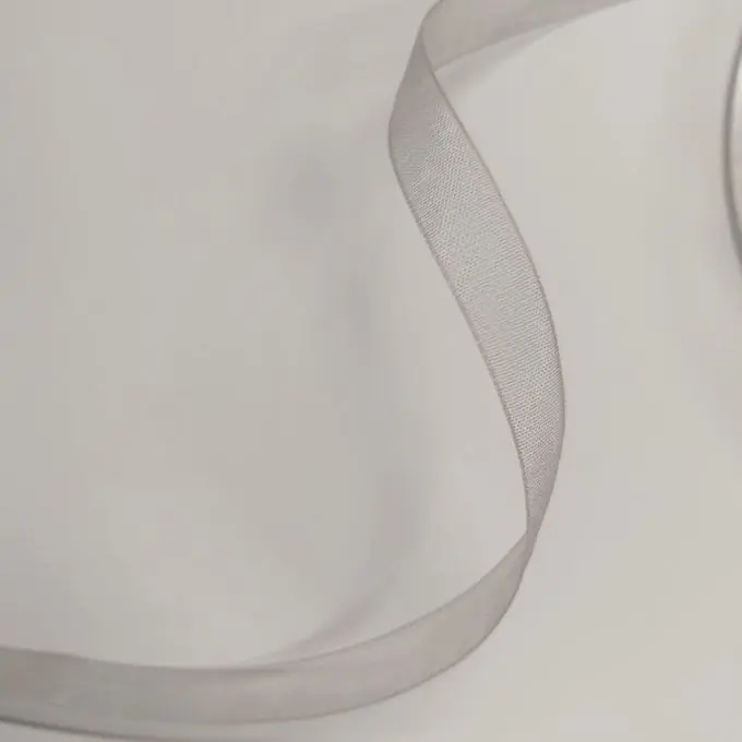 Sonderaktion Organza ribbon plain 9 mm pearl grey