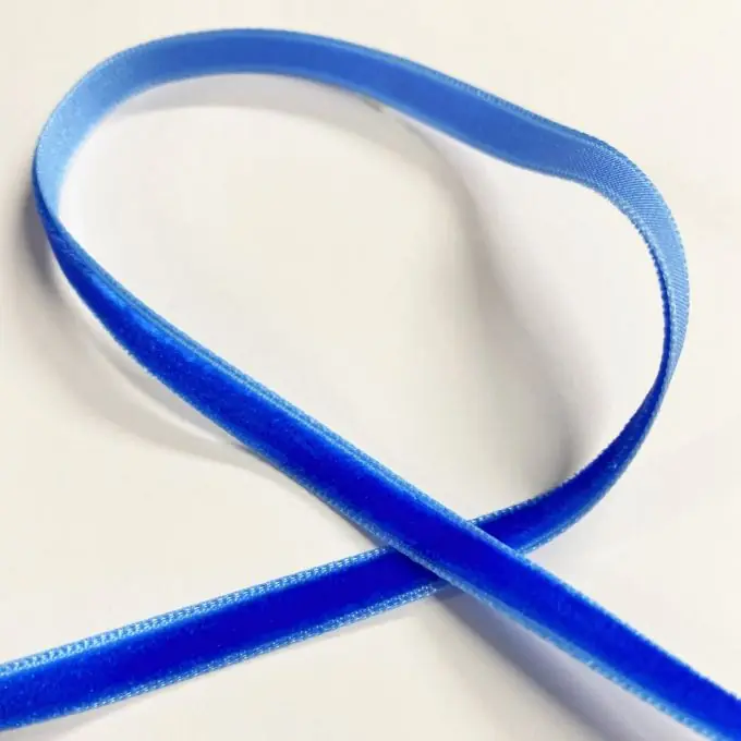 Samtband einfarbig 6 mm Indigoblau Kostenloser Versand