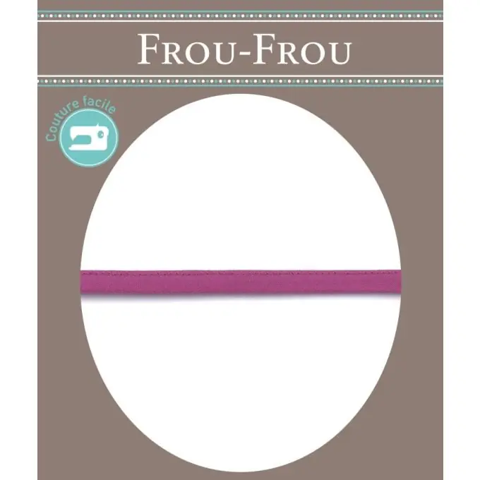 Direktkauf Kordel Baumwolle, 7 mm, bordeaux