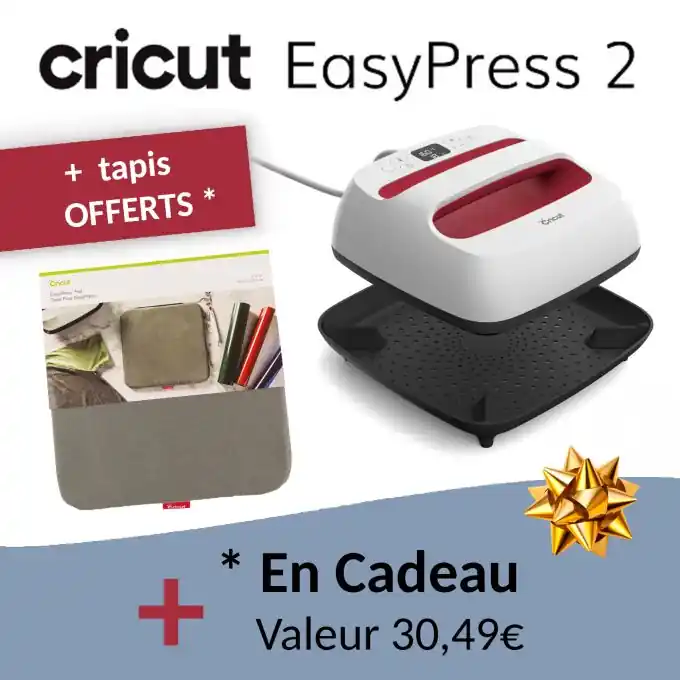 Bundle Cricut Easy Press 22.5 x 22.5 cm+ Cricut EasyPress™-matte Neu