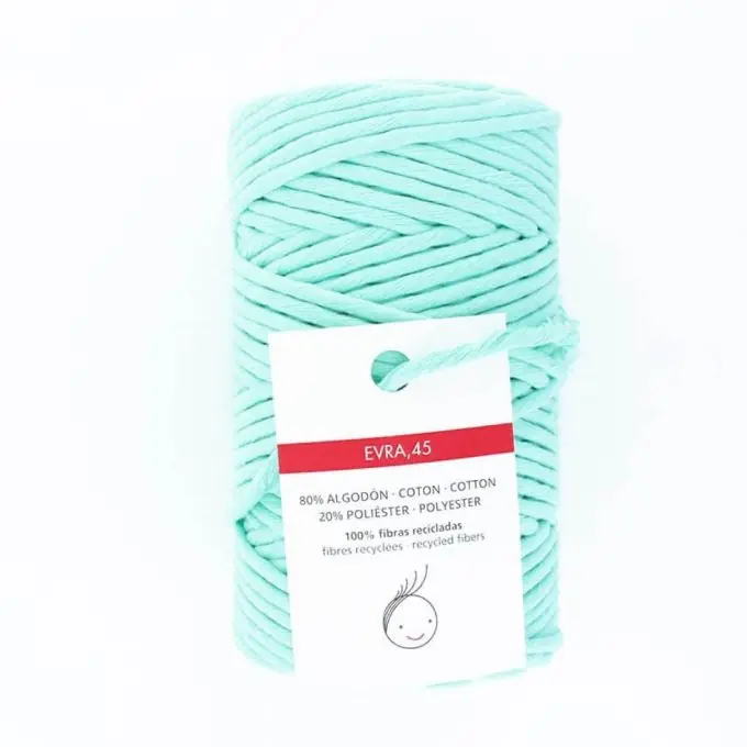 Kordel aus recycelter Baumwolle XL 45 mm seegrün Preiswert