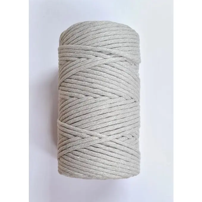 Sofort Bestellen Kordel aus recycelter Baumwolle XL 45 mm grau