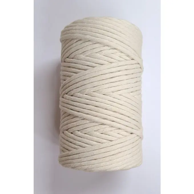 Highlight Kordel aus recycelter Baumwolle XL 45 mm écru