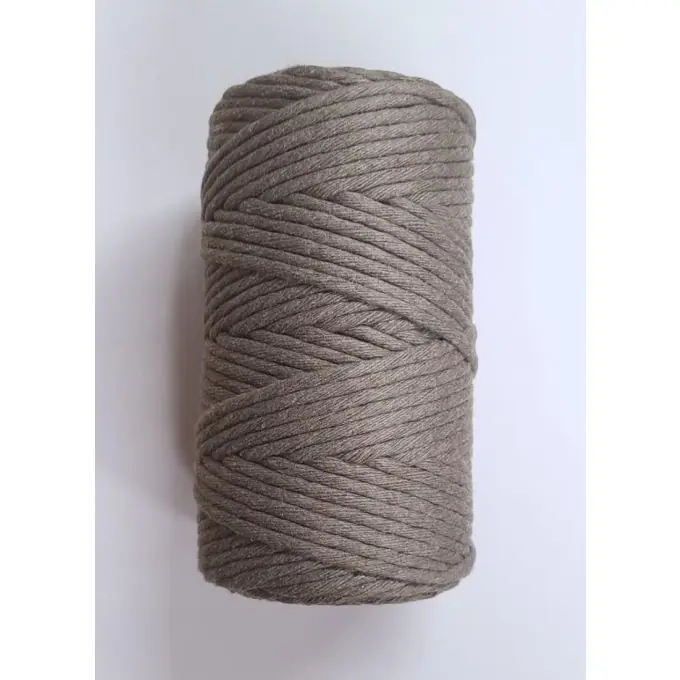 Super-Preis Kordel aus recycelter Baumwolle XL 45 mm taupe