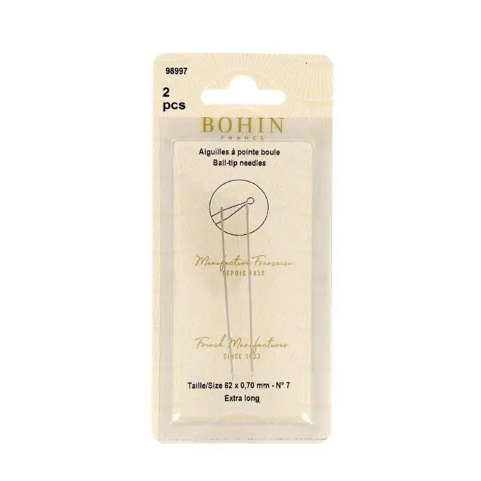 Neue Kollektion Spezialnadeln mit Kugelende für schonendes Arbeiten