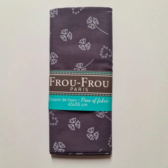 Stoffabschnitt 100% natürliche Baumwolle zart 45x55cm Pflaume Exklusiv