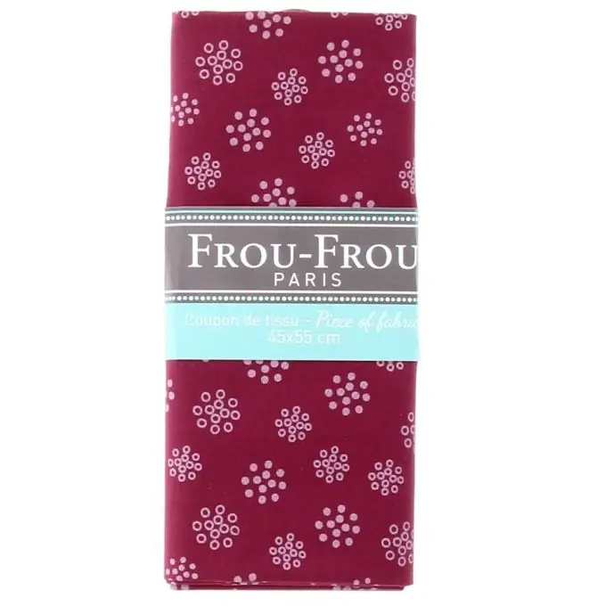 Neu Im Sortiment Stoffabschnitt 100% Baumwolle Blumenmuster 45x55cm dunkelrosa