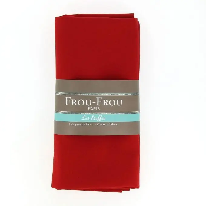 Grosser Abschnitt für einfarbigen Stoff 150x60cm in Rot Günstig