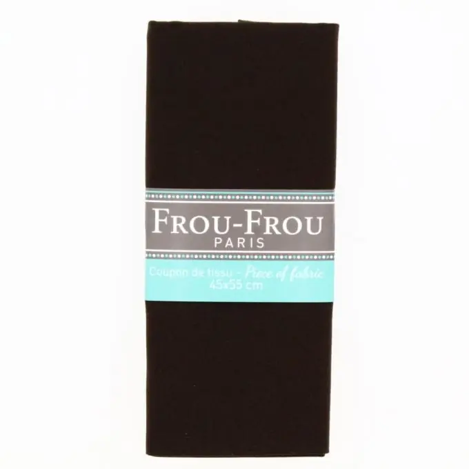 Preisknaller Stoffabschnitt 100% Baumwolle einfarbig 45x55cm dunkelbraun