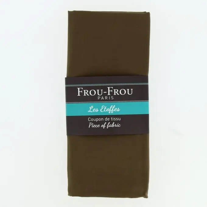 Nur Für Kurze Zeit Grosser Abschnitt für einfarbigen Stoff 142x70cm Viskose Dunkelbraun