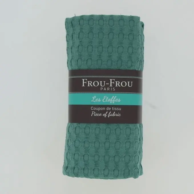 Mega-Angebot Grosser Abschnitt für einfarbigen Stoff 150x60cm geprägt in Eukalyptusgrün