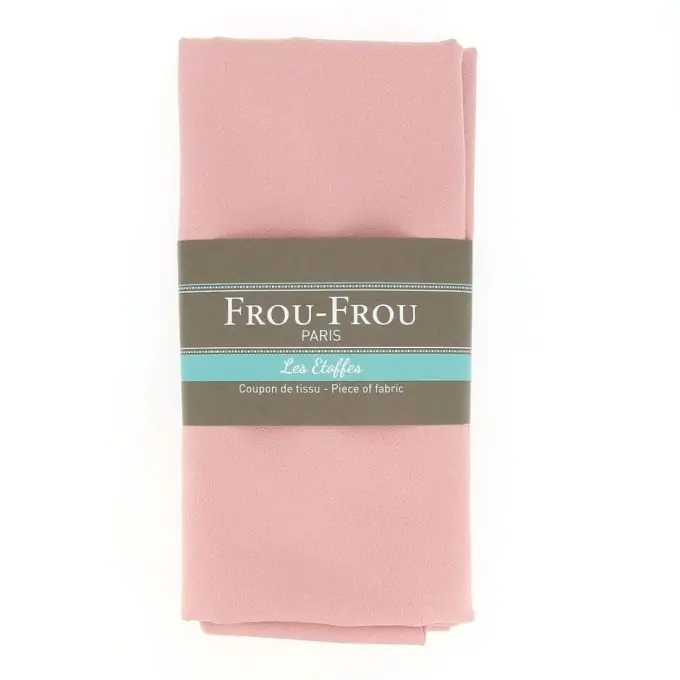 Grosser Abschnitt für einfarbigen Stoff 150x60cm in Rosa aus Krepp Letzte Chance