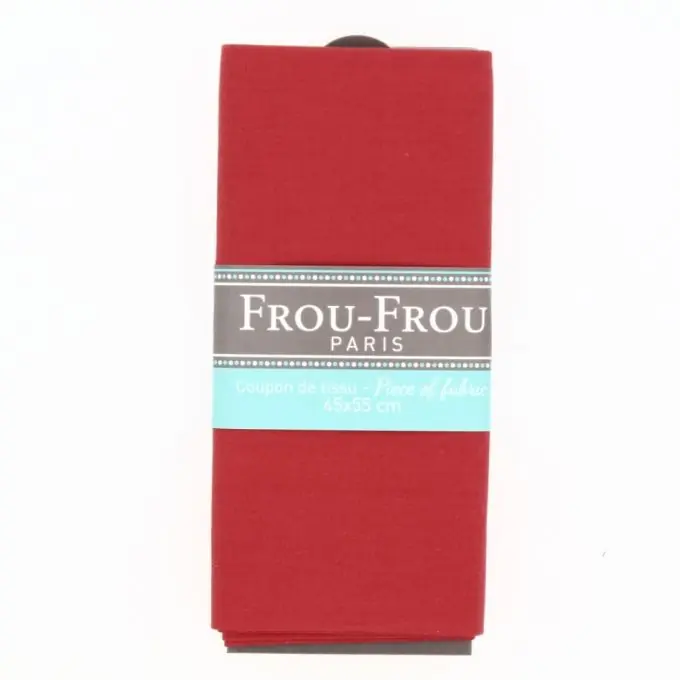 Stoffabschnitt 100% Baumwolle einfarbig 45x55cm rot Mega-Angebot