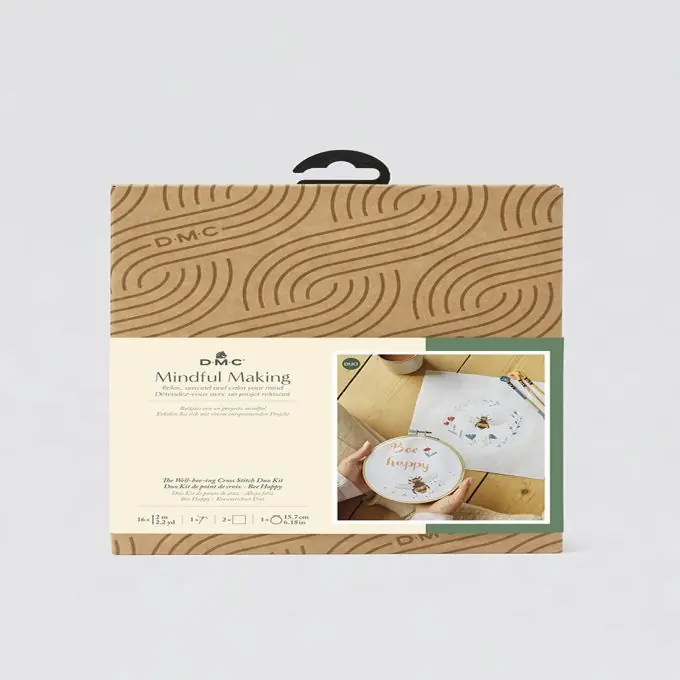 Sonderaktion Bienen-Kreuzstich-Duo für Achtsamkeit und Stressabbau