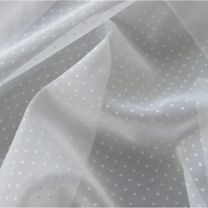 Vorhangsstoff Plumentis weiß Ausverkauf