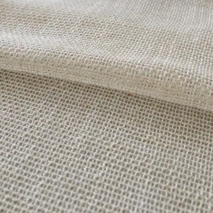 Sonderaktion Leinen-Woll-Mix Netzstoff Naturfarben 150cm Breite